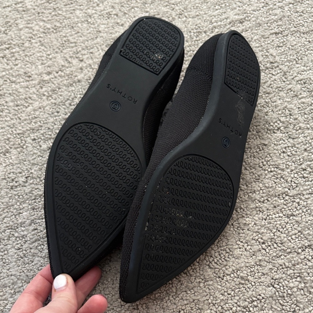 Rothy's Black and Blue Women's Flats - Picture 2 of 3